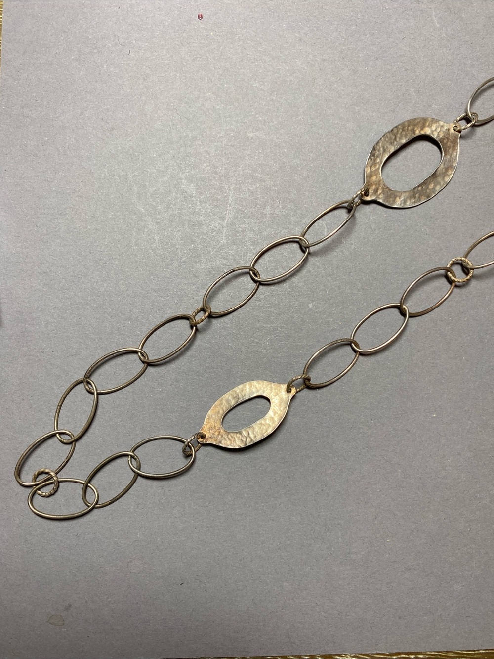 Retired Silpada sterling  silver oval link necklace